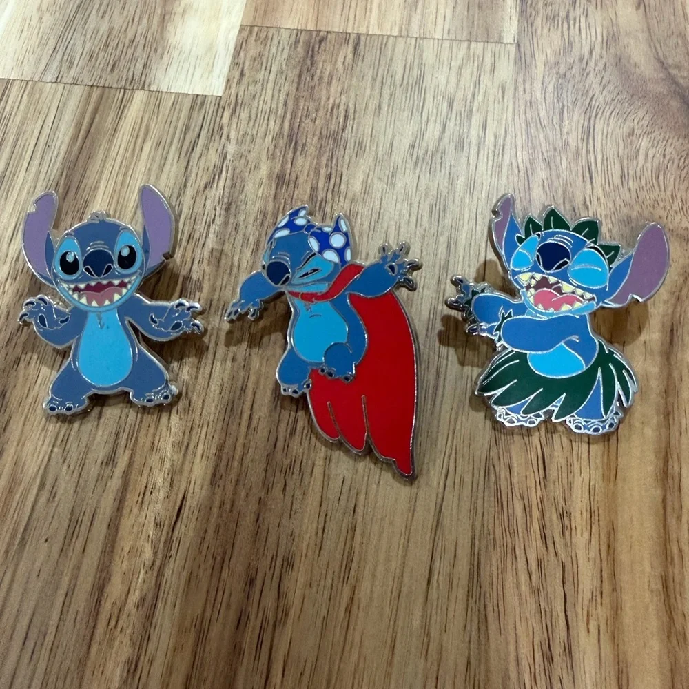 3/$30 Disney Park Stitch Character Enamel Pins Set - Picture 1 of 2